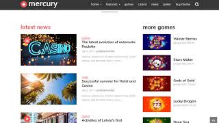 Mercury - Gambling News and Casino Magazine WordPress Theme