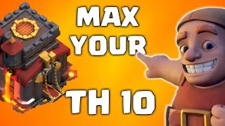 TH 10 UPGRADE GUIDE IN CLASH OF CLANS
