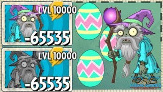 Plants vs Zombies 2 Easter Wizard Zombie Upgraded to Level 10000
