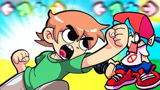 Чувак из Комиксов Скотт Пилигрим против Бойфренда во Friday Night Funkin' vs Scott Pilgrim