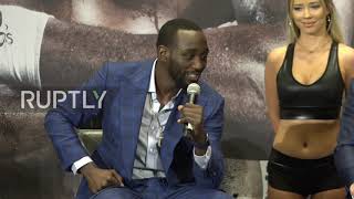 USA: Crawford and Porter face off in Las Vegas ahead of November fight