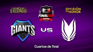 Giants Underdoges vs Celerius - #LoLHonor Cuartos de Final - Final Cup 8