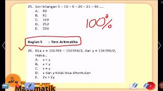 Tes CPNS dan TPA 27 Hitung Cepat x dan y(1)