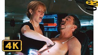 Пеппер помогает Поменять Реактор Тони Старку | Железный человек (2008) 4K ULTRA HD