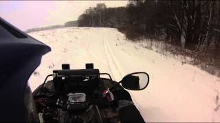 Stels 700 H EFI по полю зимой ( version #2 )