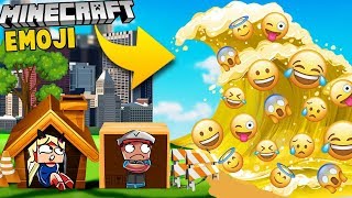 BAZA VS TSUNAMI EMOJI - MINECRAFT TSUNAMI EMOTEK CHALLENGE | Vito VS Bella