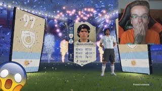 OMG 97 MARADONA IN A PACK!!! ? PACK OPENING - FIFA 18 WORLD CUP MODE