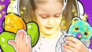 ЯЙЦО Гигант Хэтчималс и Киндер Сюрприз Пасхальные яички превращаем в игрушечные