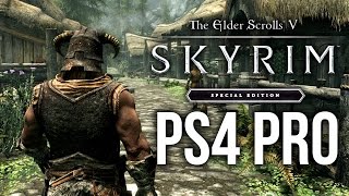 Skyrim Special Edition PS4 Pro 4K Gameplay