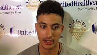 Kyle Kuzma talks about Lakers signing LeBron James