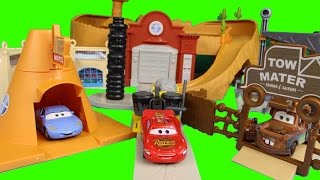 Disney Pixar Cars Radiator Springs World with Lightning Mcqueen Mater Sally Luigi Guido