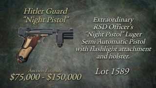 Watch The Sale of Lot 1589 - Sale of the Hitler Guard "Night Pistol"
