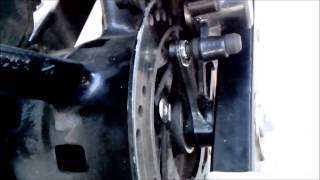 Снятие заднего суппорта STELS Flex 250