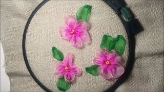Цветок из капроновой ленты / Flower of nylon ribbon