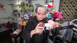 【音フェチ】髪の毛染めながらムースパウンドケーキのスクイーズ【ASMR】Squeeze of mospound cake while dyeing hair