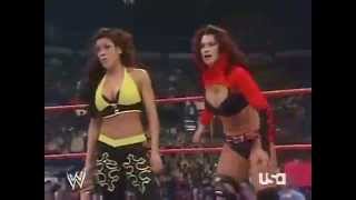 WWE Melina & Victoria VS Mickie James & Maria