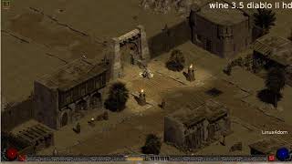 Diablo II HD 1.12 multires on Linux Mint wine 3,5