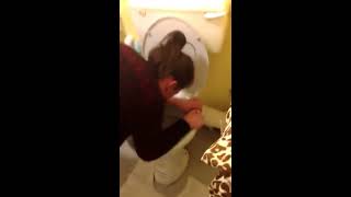 Drunk girl spews
