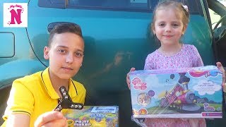 Посылка с игрушками Крутые СПИННЕРЫ Fidget SPINNER и поезд МАЙ ЛИТЛ ПОНИ много игрушек Box with toys