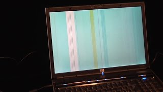 Difetto monitor LCD portatile – lo schermo presenta bande, righe, linee, strisce verticali colorate