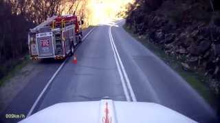 Car ends up in gorge