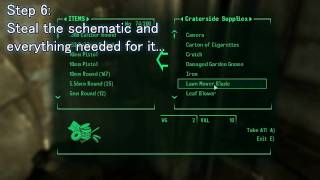 Fallout 3 How to get the Rock It Launcher in the beginning of the game