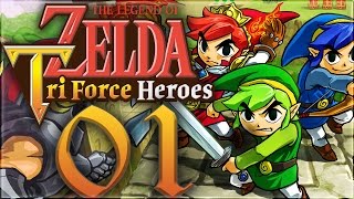 The Legend of Zelda Tri Force Heroes Walkthrough Part 1 | No Commentary