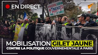 Des Gilets jaunes se rassemblent pour une nouvelle mobilisation anti-gouvernementale à Paris