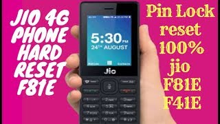 Jio LYF 4G Phone Hard Reset Pin Unlock F81E F41E