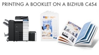 How to Print a Booklet on Fiery Bizhub C454