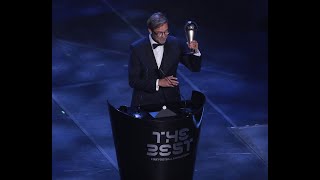 Jurgen Klopp reaction - The Best FIFA Men's Coach 2019