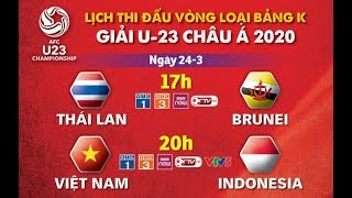 Live U23 Việt Nam vs U23 Thái Lan
