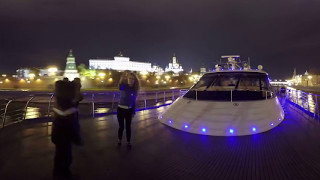 360° Video | Beautiful Moscow at night