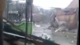 Angin Puting Beliung Di Cililitan, Jakarta Timur
