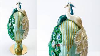 Twin Peacocks "Faberge" style chocolate egg - fanciest Easter eggs ever 1/4
