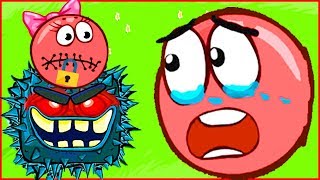 Босс похитил девушку красного шарика. В игре  Red Ball 4. Мультик ИГРА для детей.