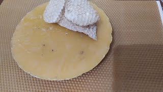 Пчеловодство.Тестирую качество вощины (20.01.2020г.)
