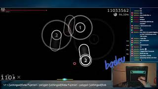 Badeu | Sota Fujimori - polygon [unhinged] 91.49% 10miss 695/1046x #1 | Liveplay w/Chat!