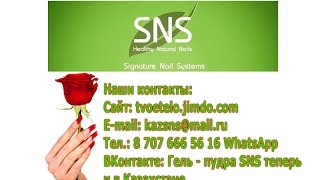 Французский маникюр гель пудра SNS