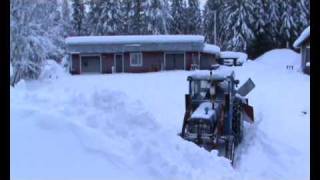 Ford 3000 Force -69 snöskottning