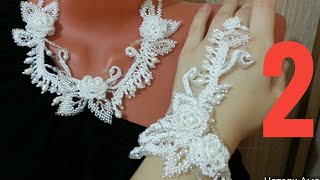 Колье из бисера. Мастер класс. Бисероплетение. Колье "Валентина" Часть 2