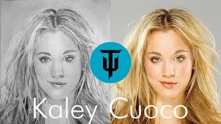 Speed painting Kaley Cuoco (Быстрая рисовка Кейли Куоко)