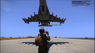 Destroying Fighter Jets with Rocket launcher ARMA 3