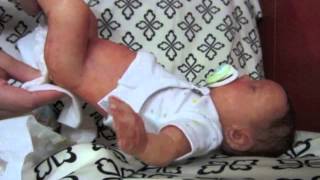 Silicone baby Oliver's night routine