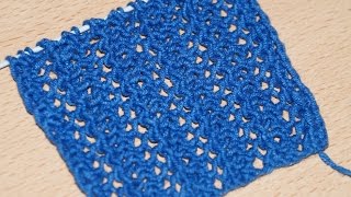 Вязание спицами. Двухсторонняя ажурная резинка /// Knitting. Two-way delicate gum circuit