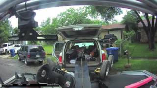 Repo in action. Debtor tries to bust out my window.