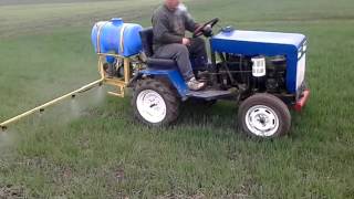 оприскувач ( огляд і в роботі) homemade sprayer for tractor