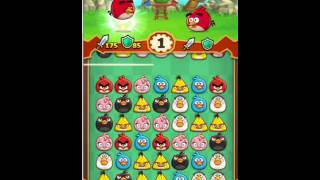 Хаос в стиле «три в ряд» Angry Birds Fight!  на андроид