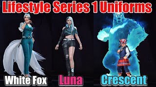 Lifestyle Series Uniforms Early Look! White Fox, Luna and Crescent! Pre-Update (MFF)