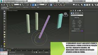 3ds Max - Select and Rotate, Snaps Toggle e Angle Snaps Toggle